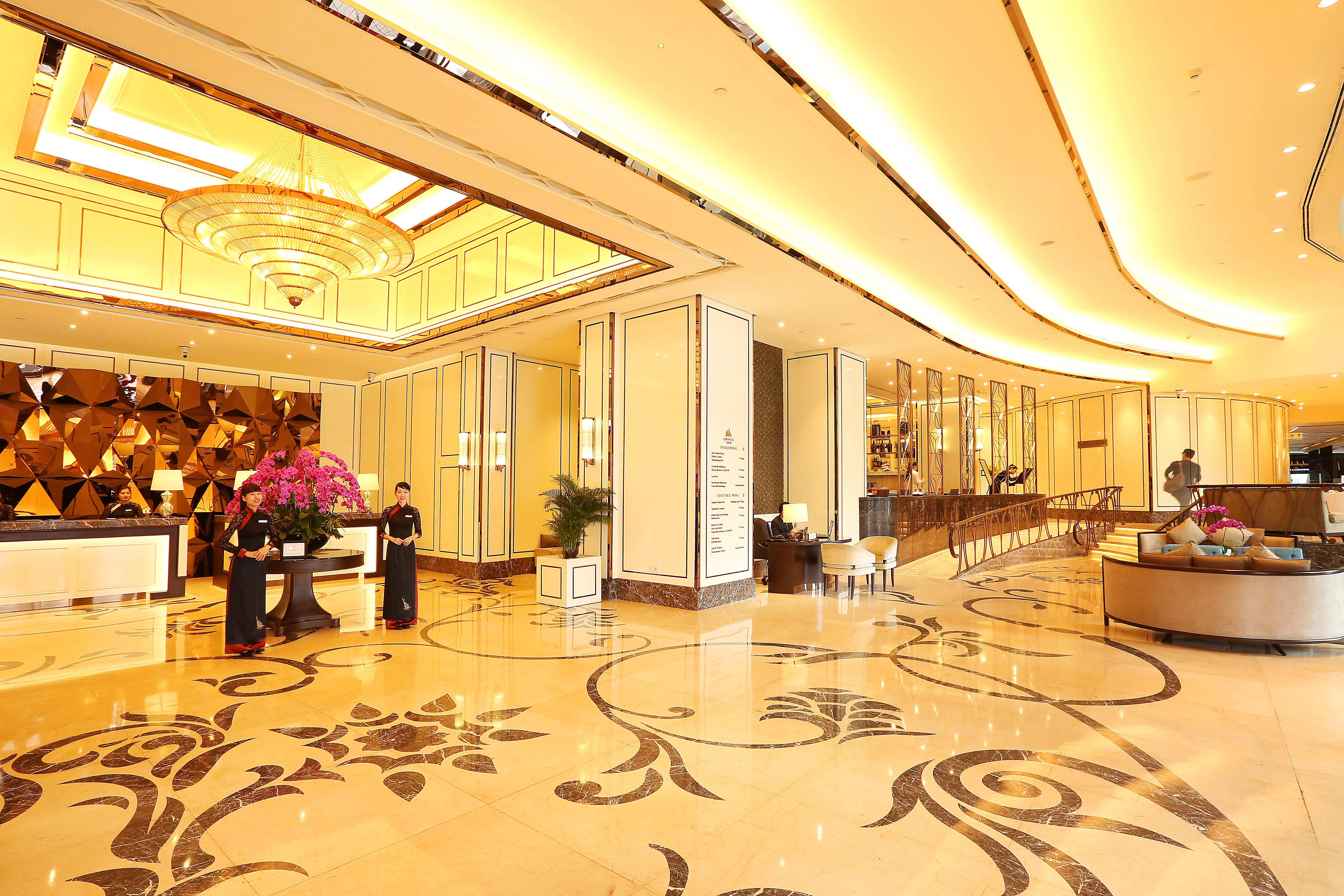Caravelle Saigon Otel Ho Şi Min İç mekan fotoğraf Lobby